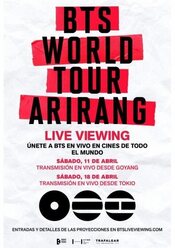 Cartel de BTS World Tour 'Arirang' in Goyang: Live Viewing